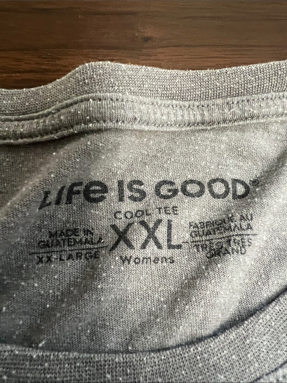 Life Is Good Women’s Gray Long-Sleeve Shirt with Teal Mandala Graphic - Picture 3 of 4